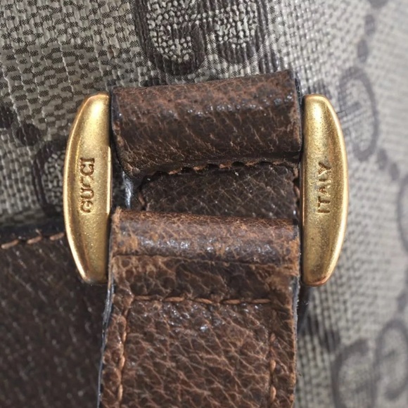 AUTH GUCCI Vintage Gucci GG Monogram Large Shoulder Bag Tote - Picture 8 of 13